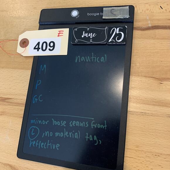 Lululemon Shirt Mens Medium Nautical All Terrain Short Sleeve Reflective Vented - Picture 9 of 10